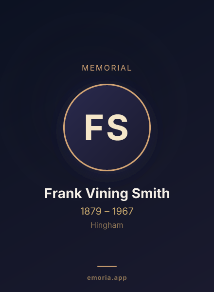 Memorial portrait of Frank Vining Smith