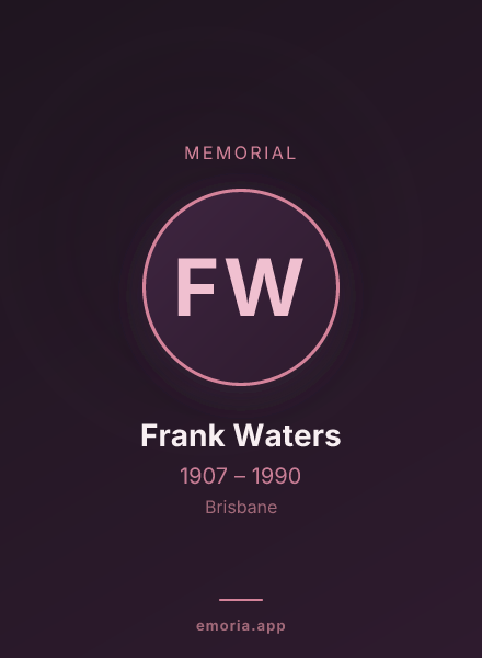 Memorial portrait of Frank Waters