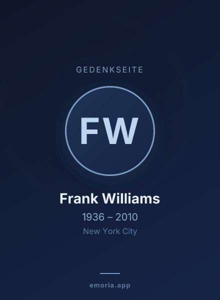 Gedenkportrait von Frank Williams