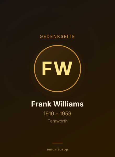 Gedenkportrait von Frank Williams