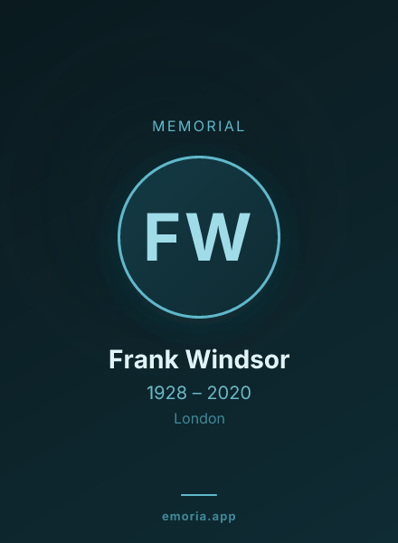 Memorial portrait of Frank Windsor