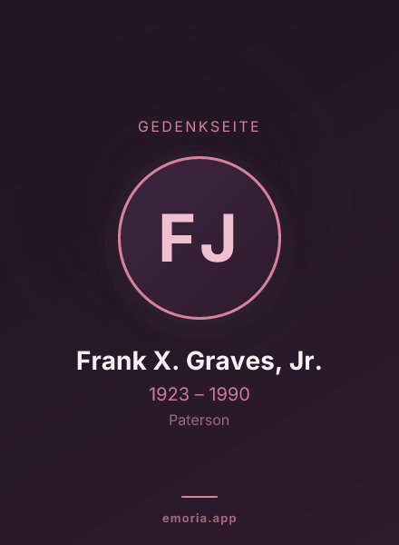 Gedenkportrait von Frank X. Graves, Jr.