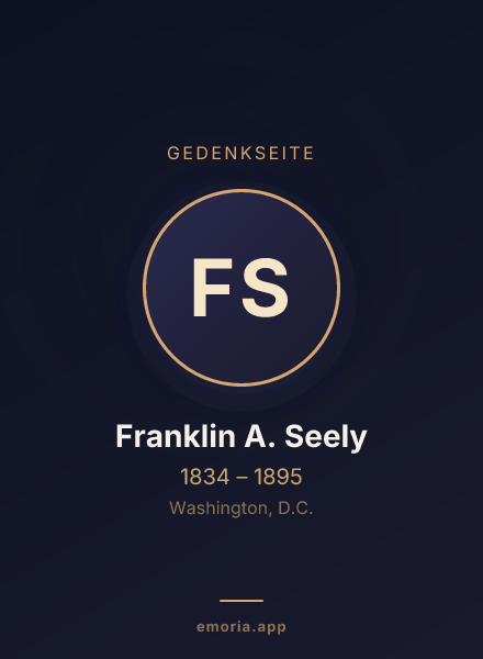 Gedenkportrait von Franklin A. Seely