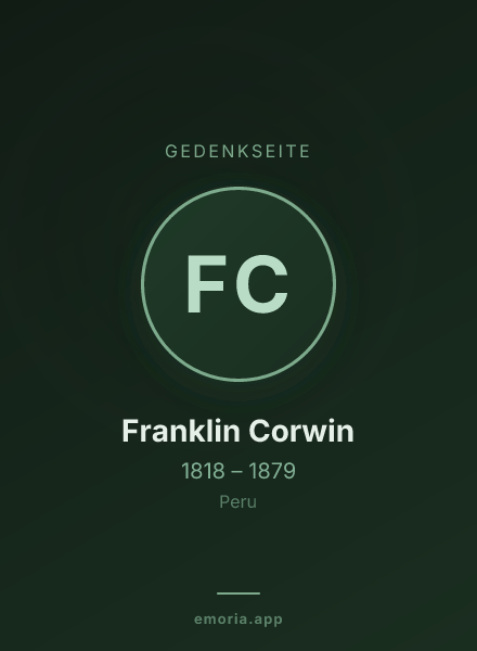 Gedenkportrait von Franklin Corwin