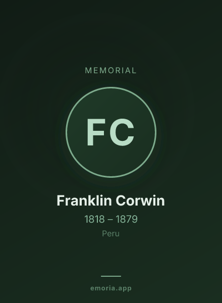 Memorial portrait of Franklin Corwin