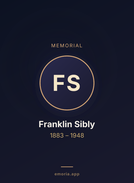 Memorial portrait of Franklin Sibly