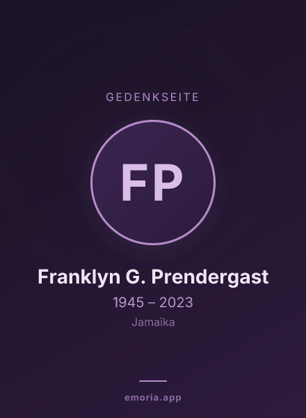 Gedenkportrait von Franklyn G. Prendergast