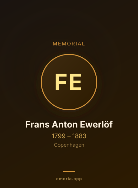 Memorial portrait of Frans Anton Ewerlöf