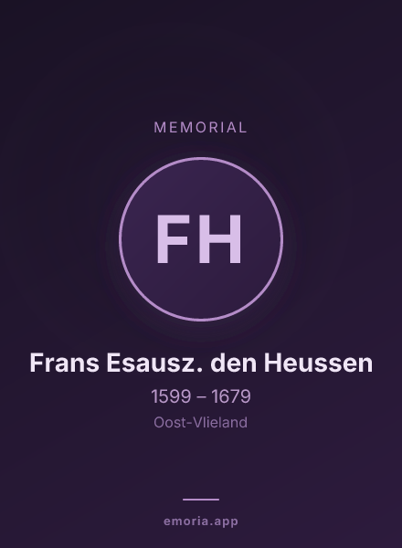Memorial portrait of Frans Esausz. den Heussen