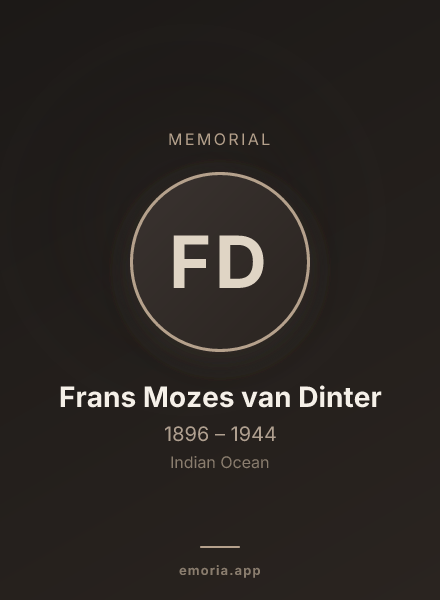 Memorial portrait of Frans Mozes van Dinter