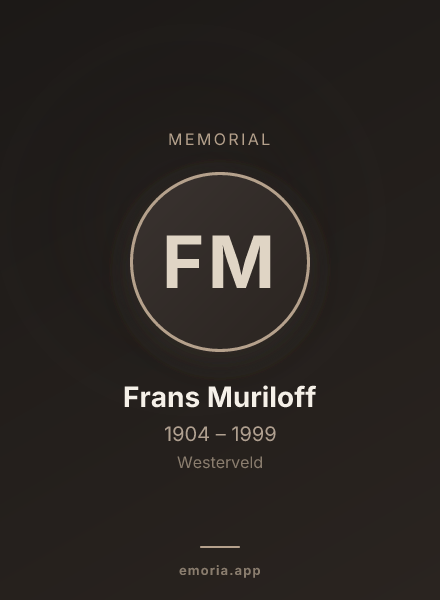 Memorial portrait of Frans Muriloff