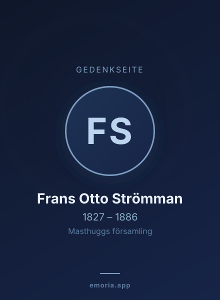 Gedenkportrait von Frans Otto Strömman