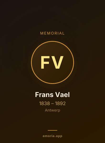 Memorial portrait of Frans Vael