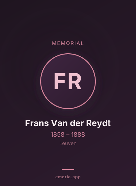 Memorial portrait of Frans Van der Reydt