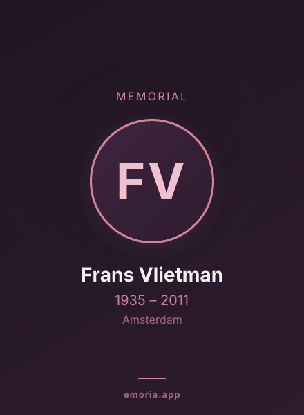Memorial portrait of Frans Vlietman