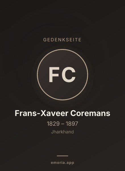 Gedenkportrait von Frans-Xaveer Coremans