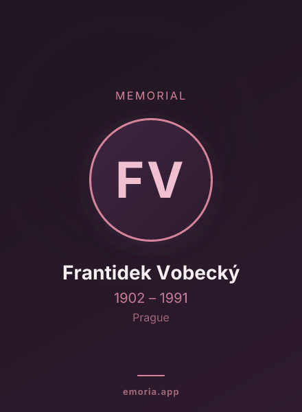 Memorial portrait of Frantidek Vobecký