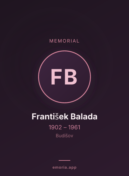 Memorial portrait of František Balada