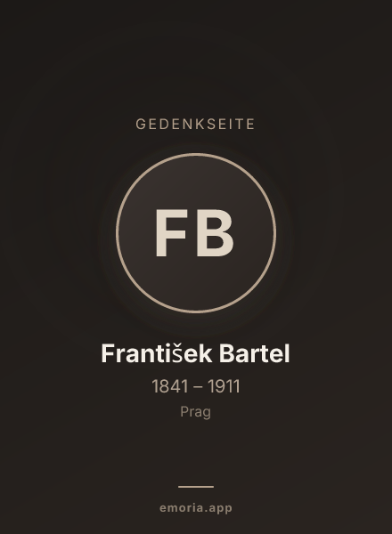 Gedenkportrait von František Bartel