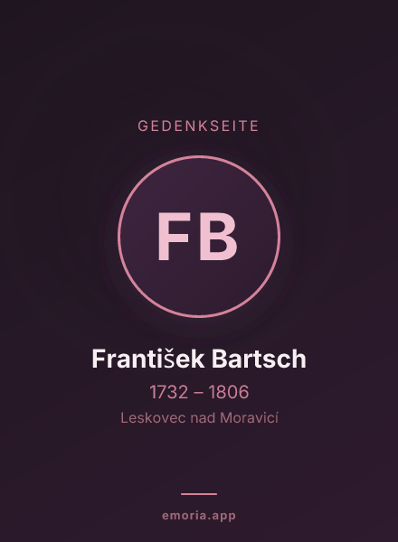 Gedenkportrait von František Bartsch