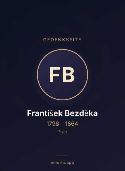 Gedenkportrait von František Bezděka