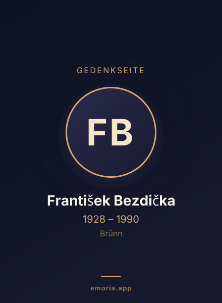 Gedenkportrait von František Bezdička