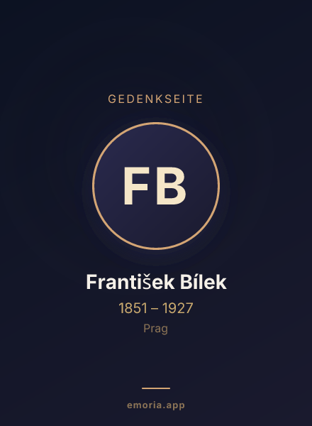 Gedenkportrait von František Bílek