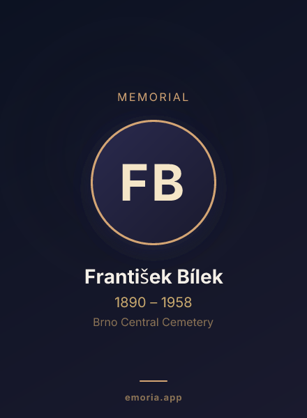 Memorial portrait of František Bílek