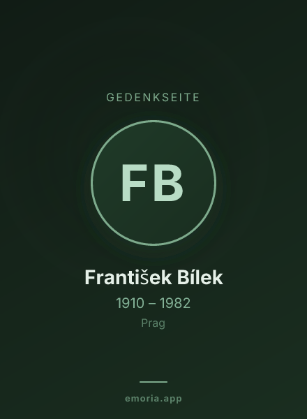 Gedenkportrait von František Bílek