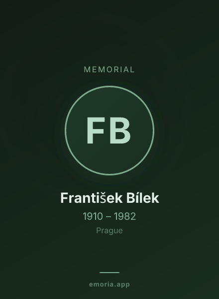 Memorial portrait of František Bílek