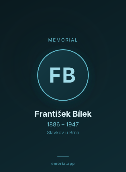 Memorial portrait of František Bílek