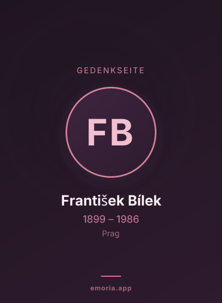 Gedenkportrait von František Bílek