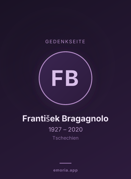 Gedenkportrait von František Bragagnolo