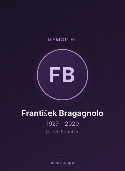 Memorial portrait of František Bragagnolo