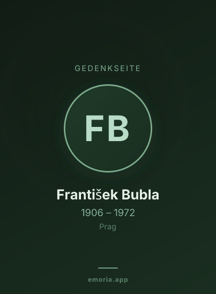 Gedenkportrait von František Bubla