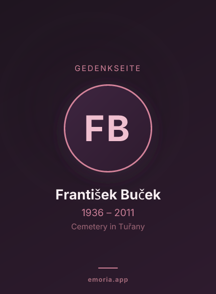 Gedenkportrait von František Buček