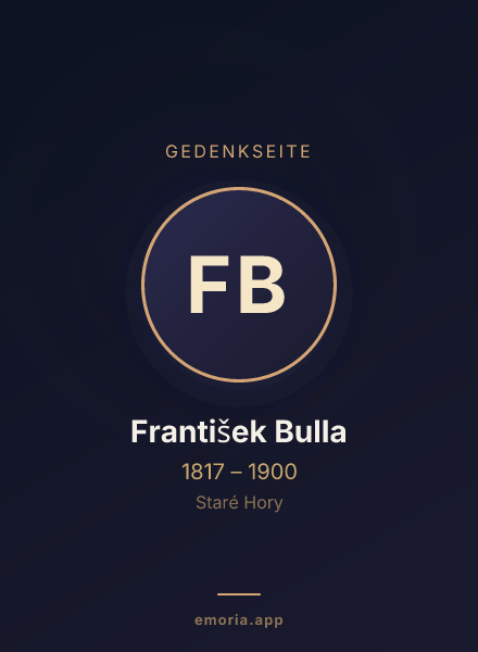 Gedenkportrait von František Bulla