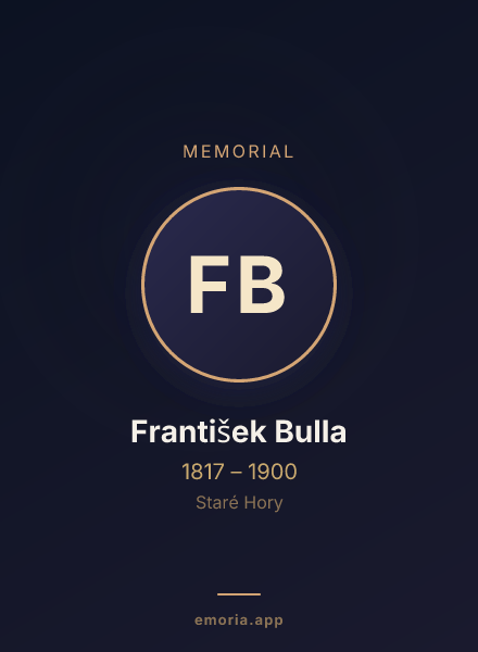 Memorial portrait of František Bulla