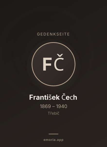 Gedenkportrait von František Čech