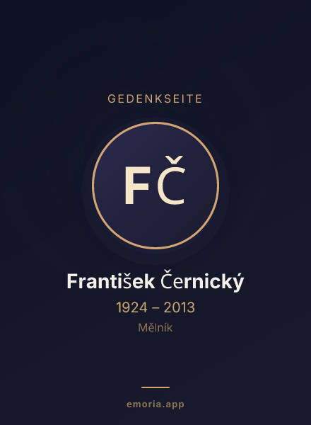 Gedenkportrait von František Černický