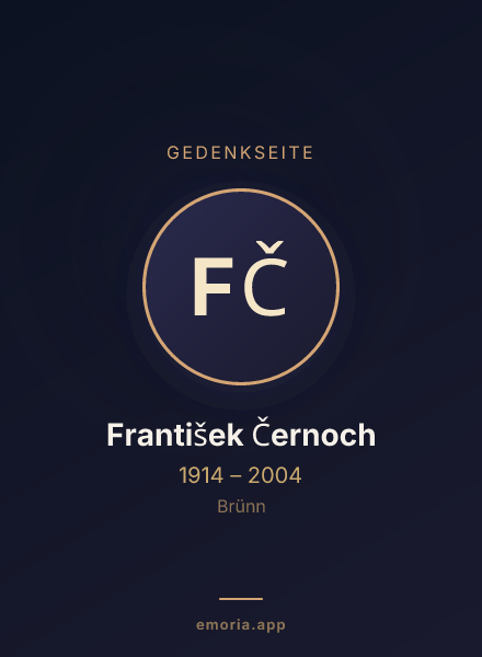 Gedenkportrait von František Černoch