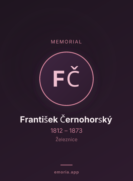 Memorial portrait of František Černohorský