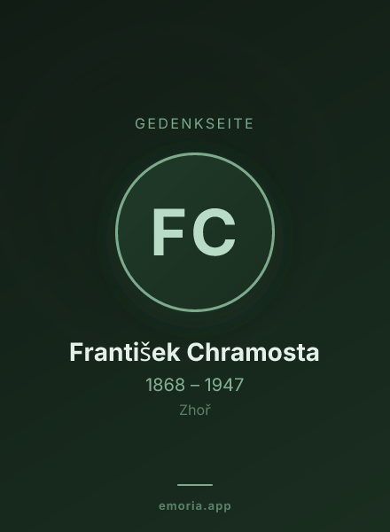 Gedenkportrait von František Chramosta