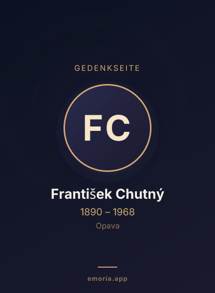 Gedenkportrait von František Chutný
