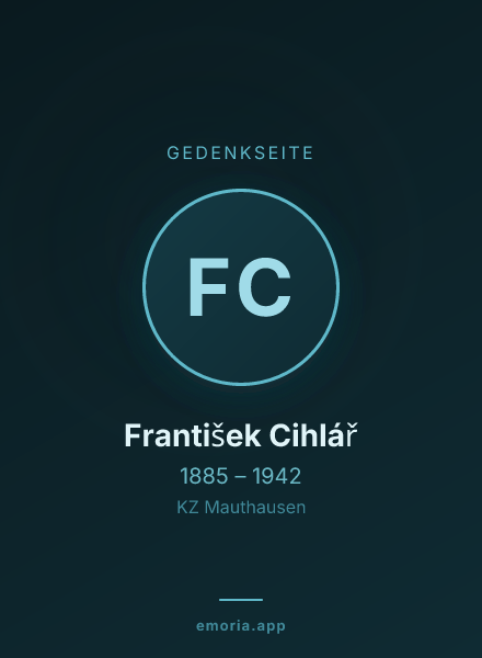 Gedenkportrait von František Cihlář