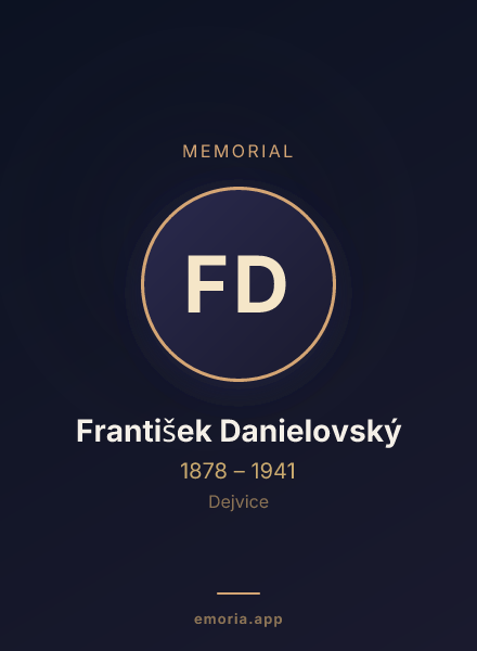 Memorial portrait of František Danielovský