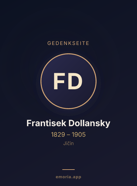 Gedenkportrait von Frantisek Dollansky