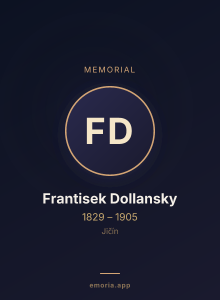 Memorial portrait of Frantisek Dollansky