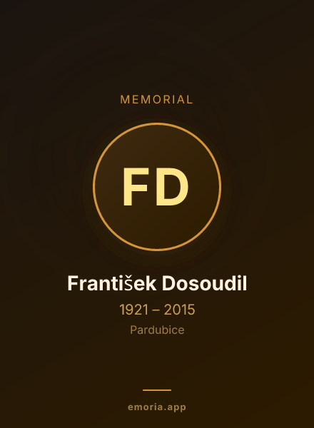 Memorial portrait of František Dosoudil