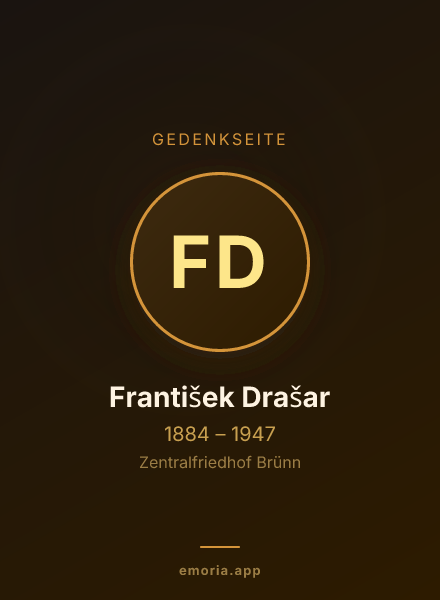 Gedenkportrait von František Drašar